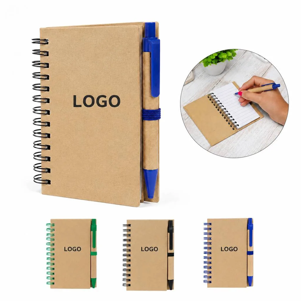 Compact Travel Writing Set with Notebook and Pen
