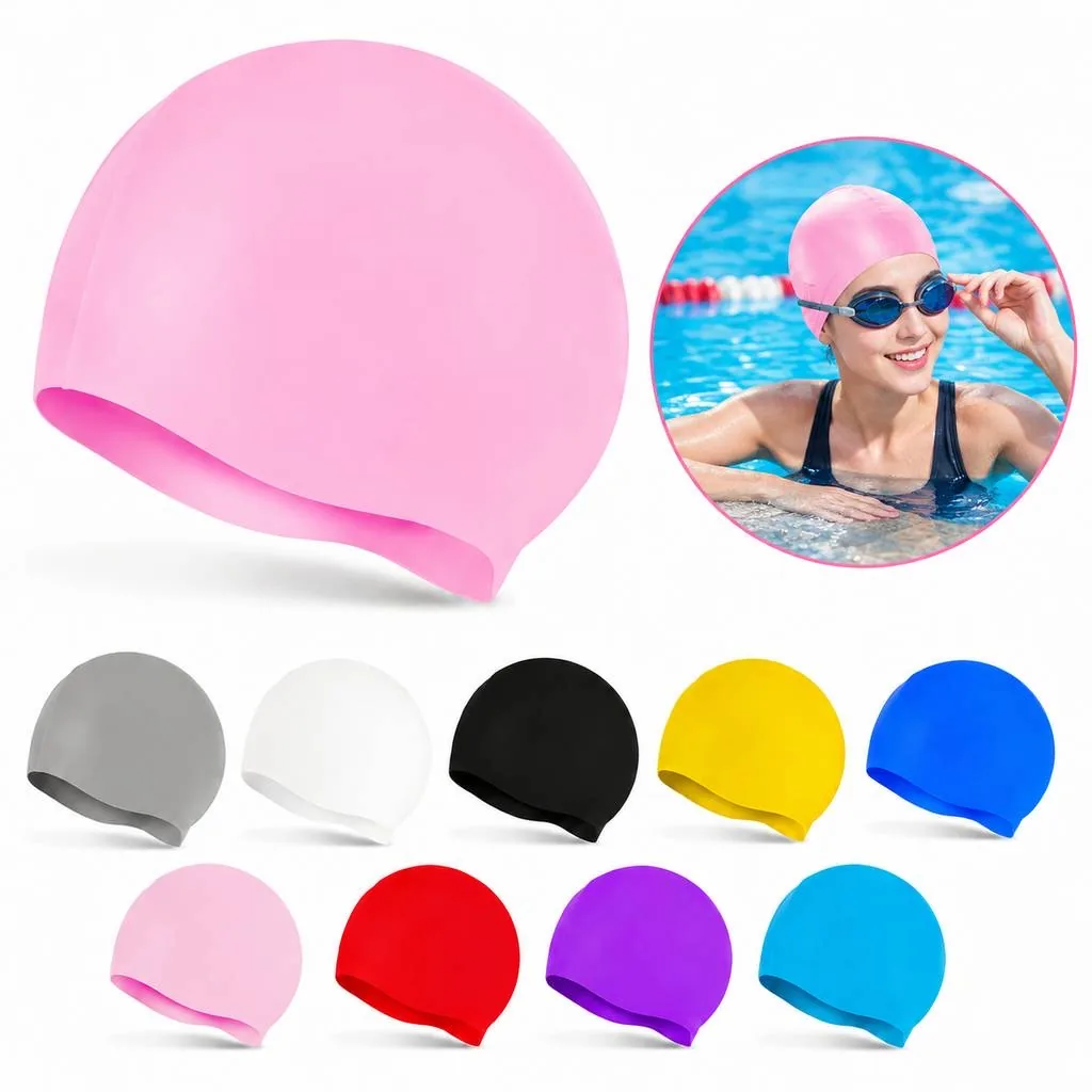 Personalized Silicone Swimming Cap for Custom Fit 2