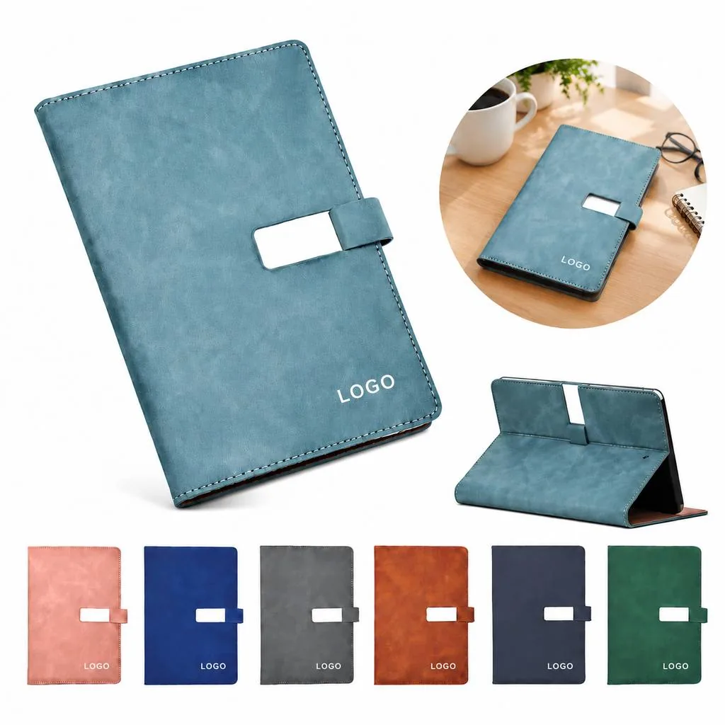 Premium Hardcover Business Notebook Set with Pen Holder