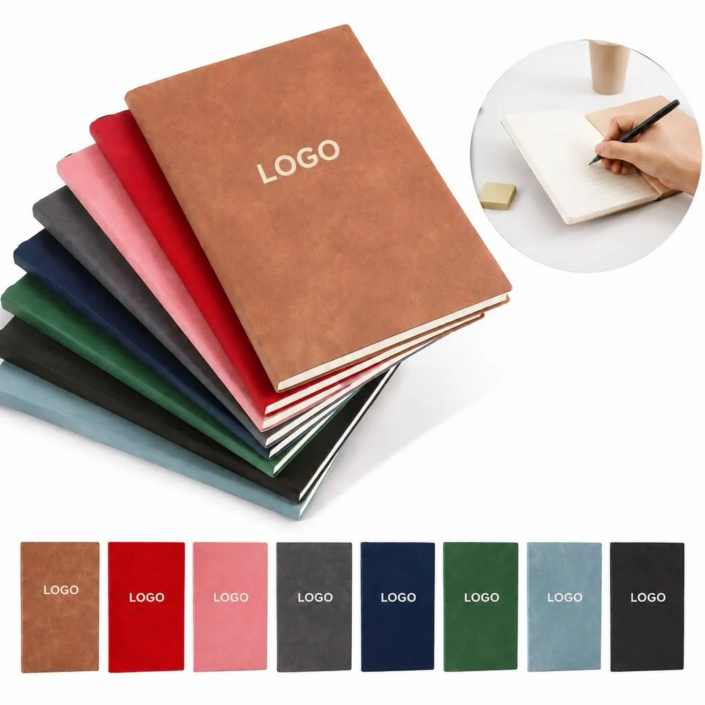 Classic PU Leather Notebook for Work and Study
