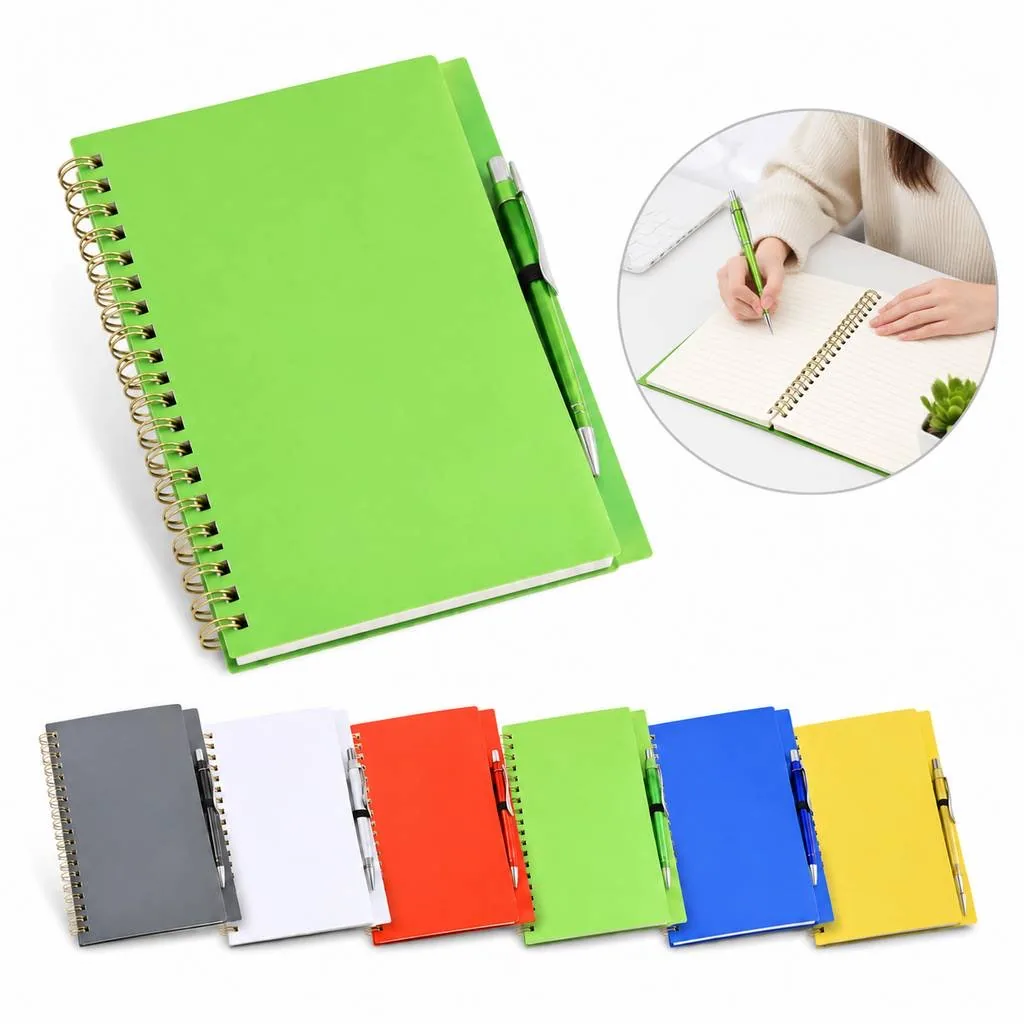 Frosted Translucent Cover Spiral Loose-Leaf Notebook Set 2