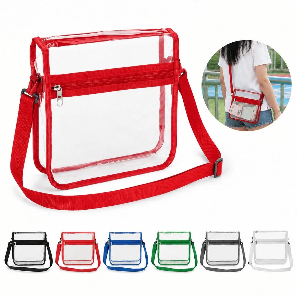 Transparent PVC Crossbody Bag for Stadium Events | OHY3677-103 2