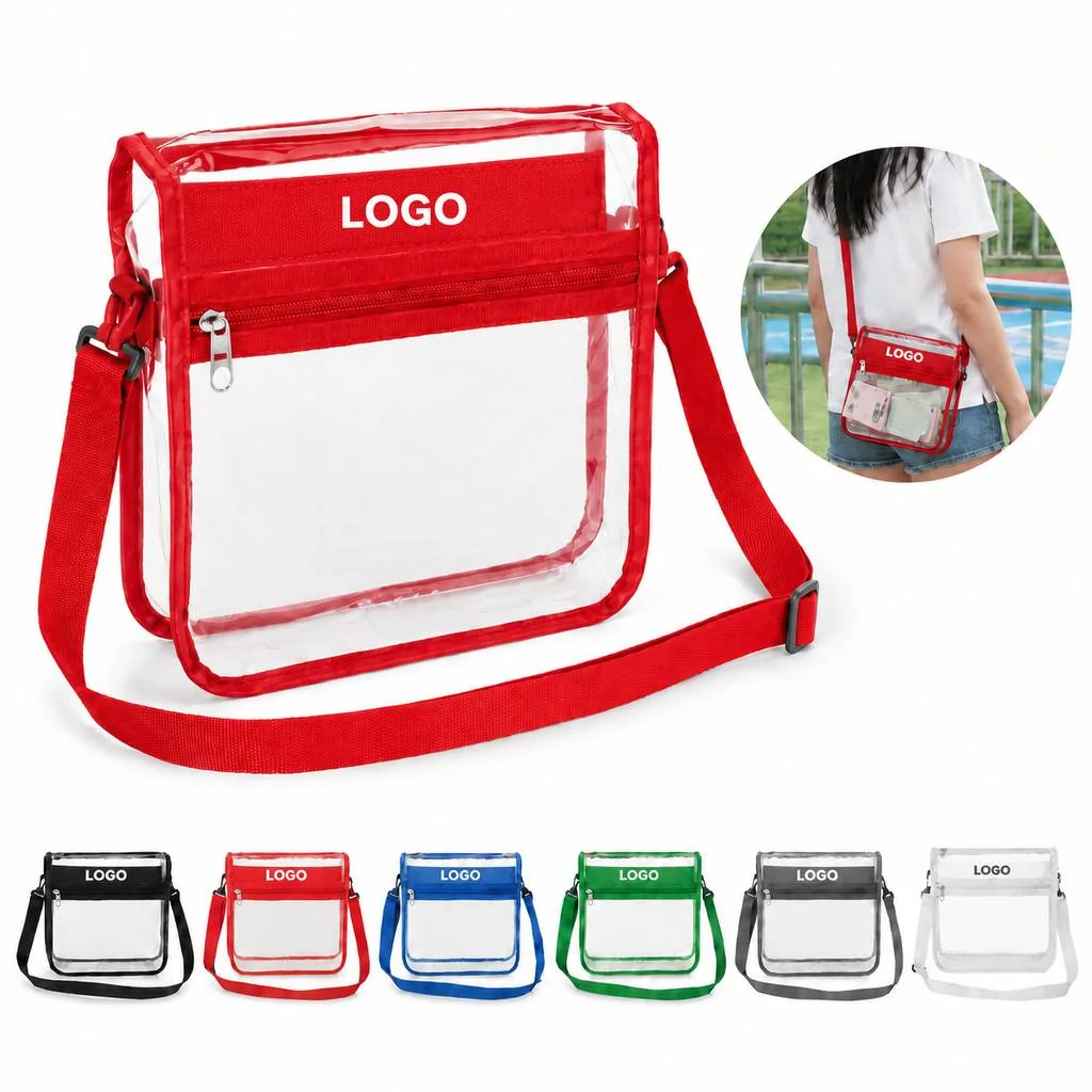 Transparent PVC Crossbody Bag for Stadium Events | OHY3677-103