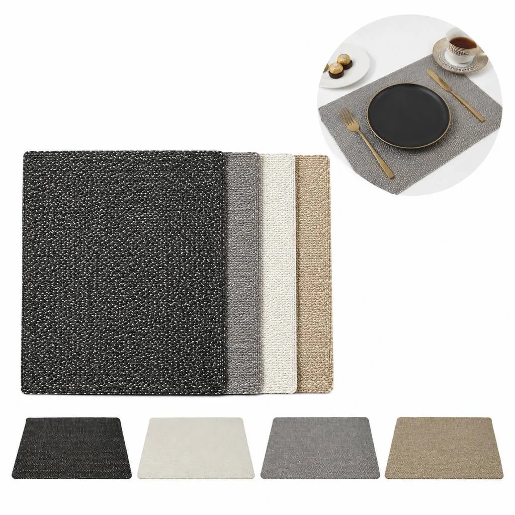 PVC Placemats Stain-Resistant Wipe-Clean Table Mats 2