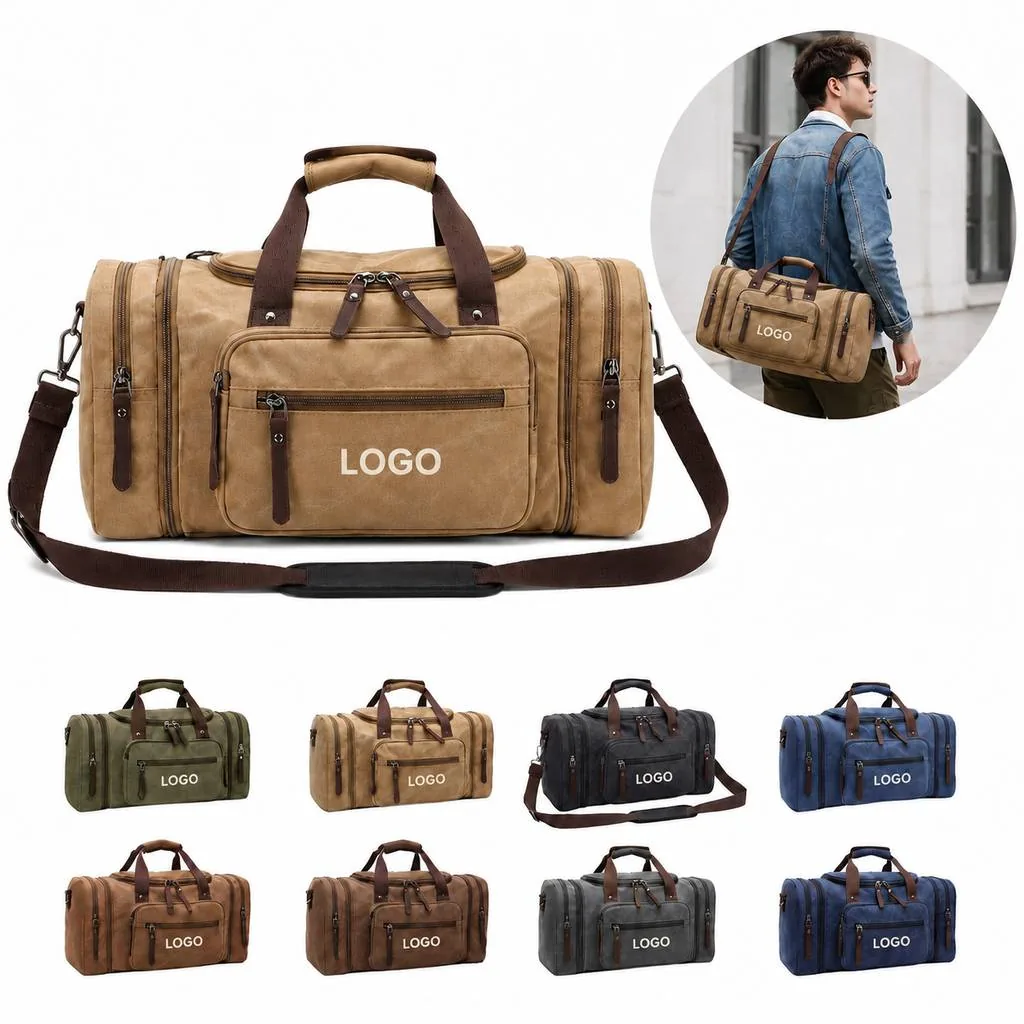 Versatile Canvas Duffel Bag for Travel and Gym