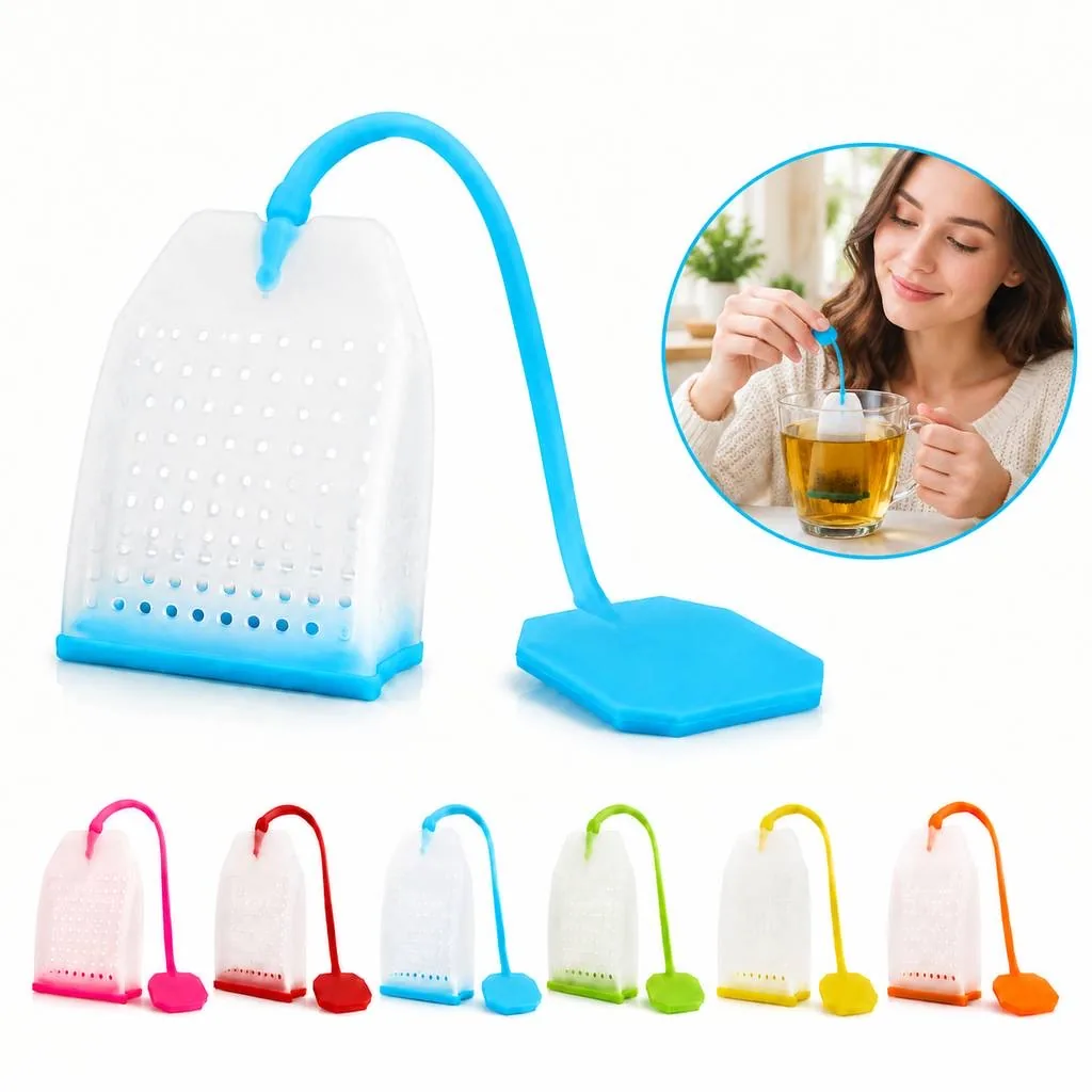 Heat-Resistant Tea Bag Holder for Cup Rim 2