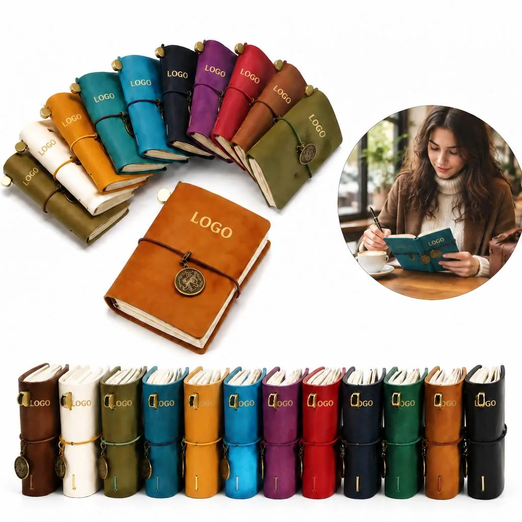 Classic Genuine Leather Pocket Journal Notebook