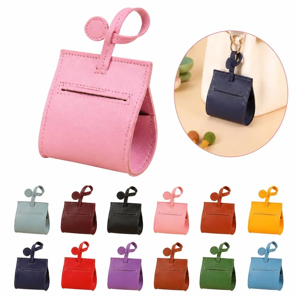 Dog Waste Bag Holder with Leash Clip Compact Dispenser 2