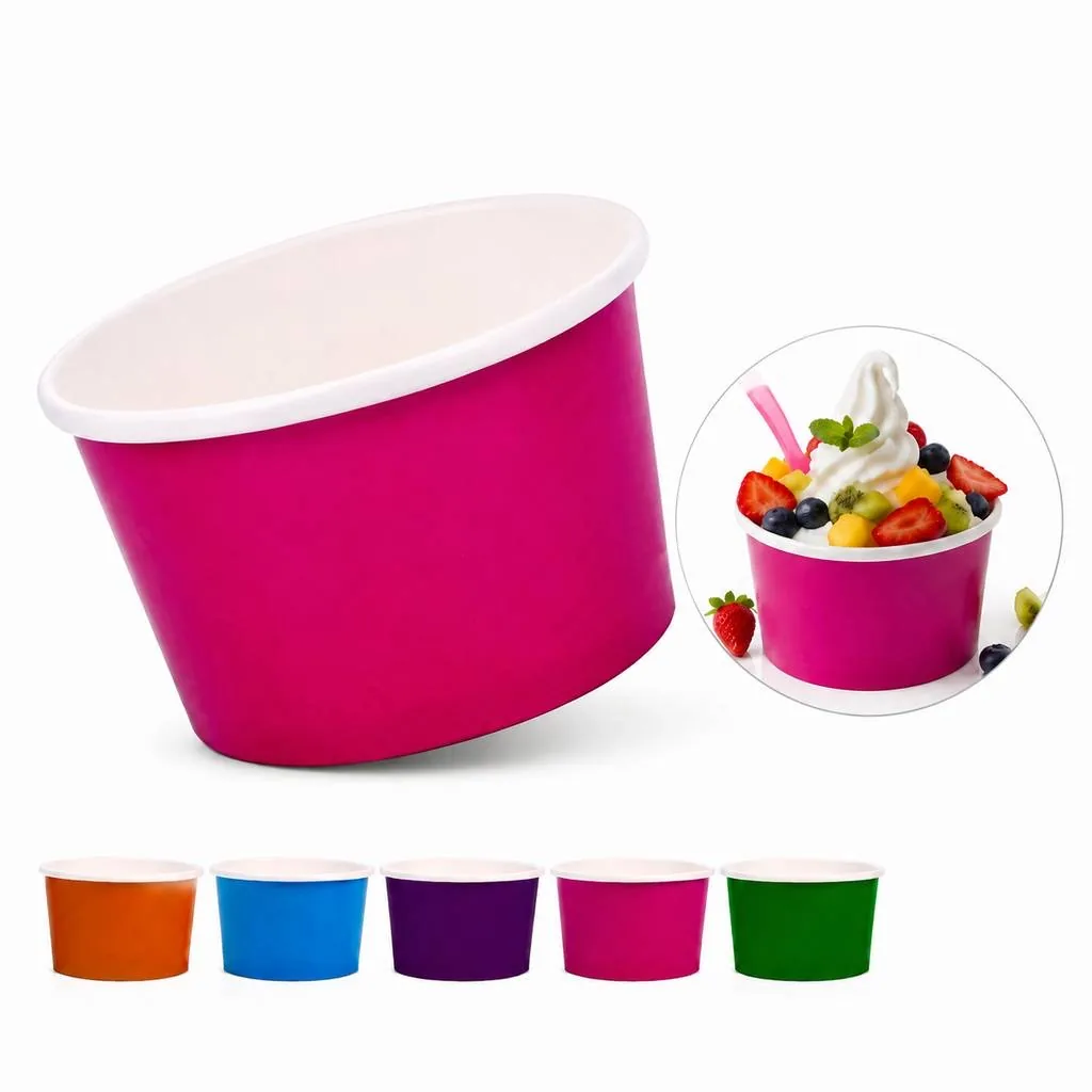 Disposable Leak-Resistant Paper Cup for Ice Cream 2