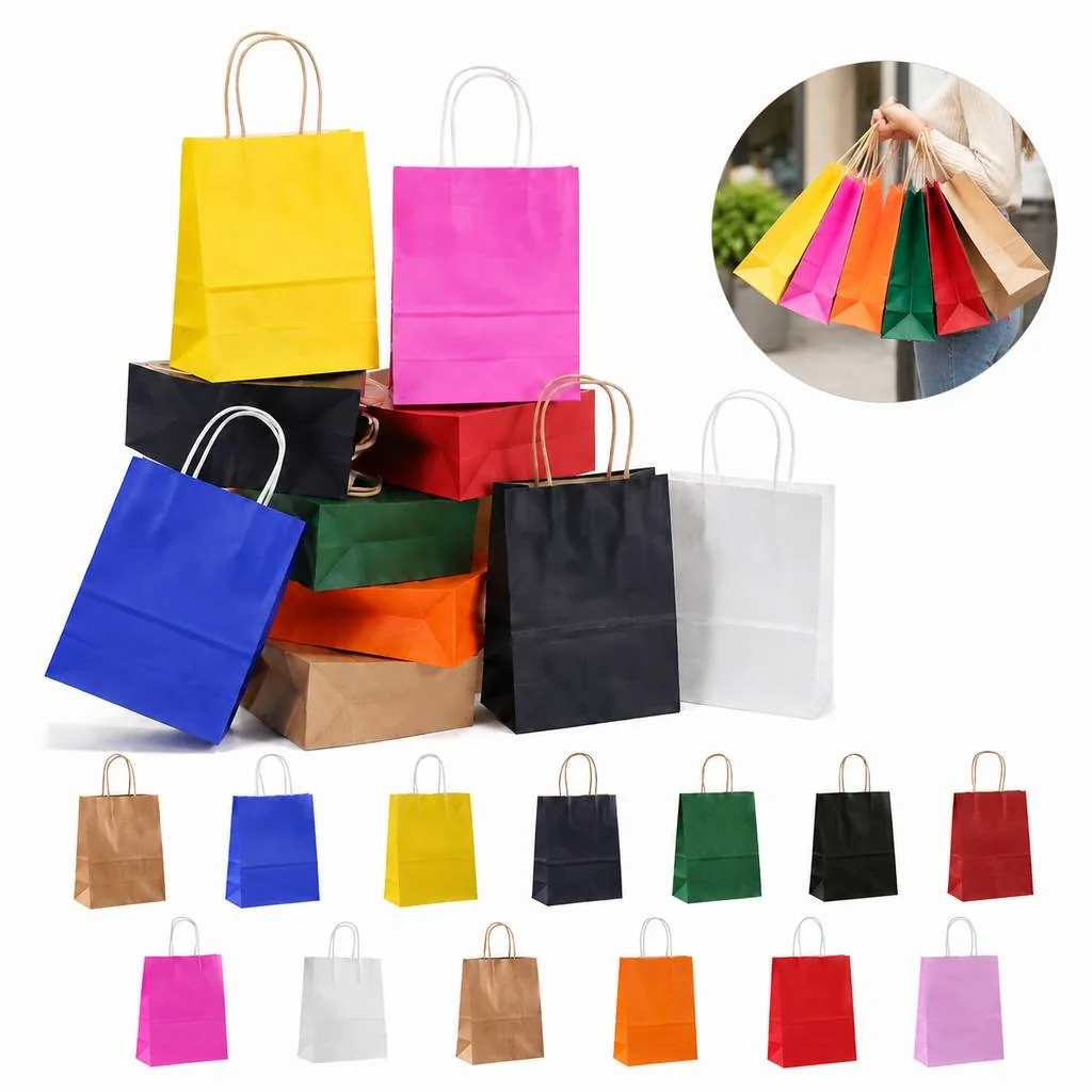 Recyclable Brown Kraft Paper Gift Shopping Bag 2
