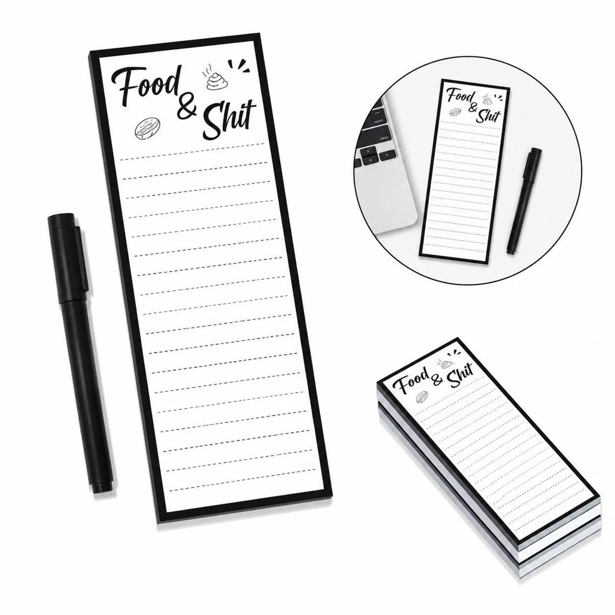 Magnetic Notepad for Fridge with Strong Backing 2