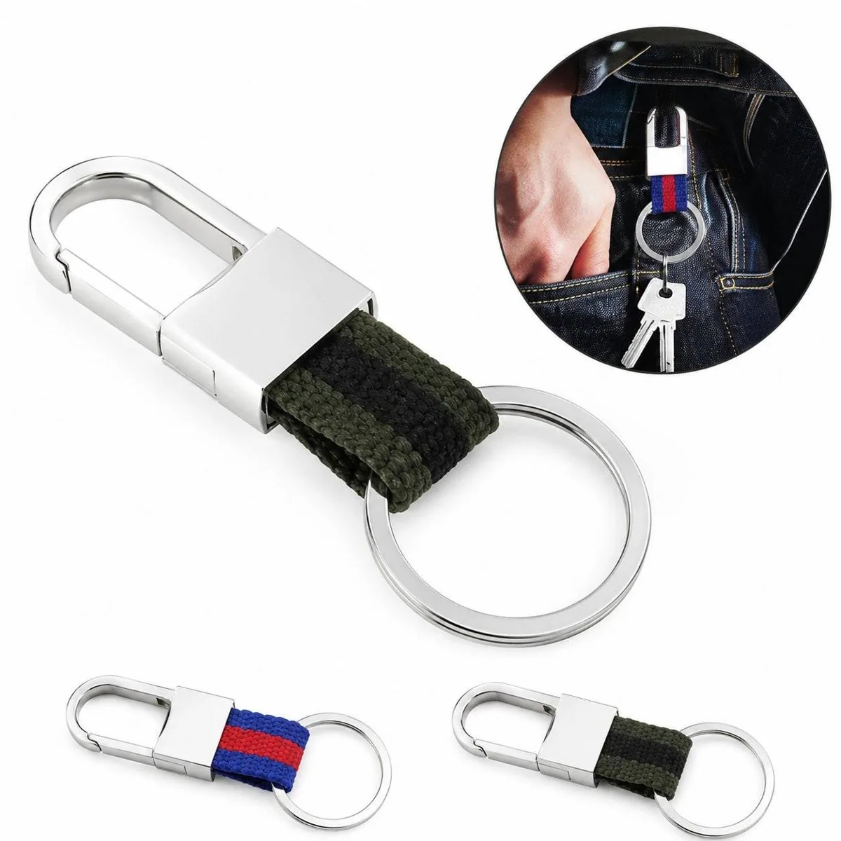 Durable Metal Clip-On Keyring for Keys and Small Accessories 2