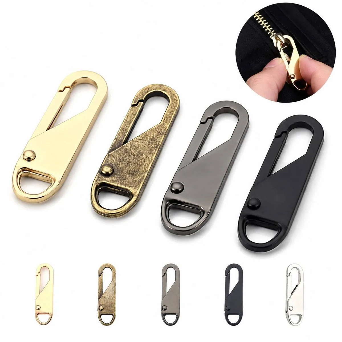Zipper Pull Replacement Tool Kit with Metal Hooks 2