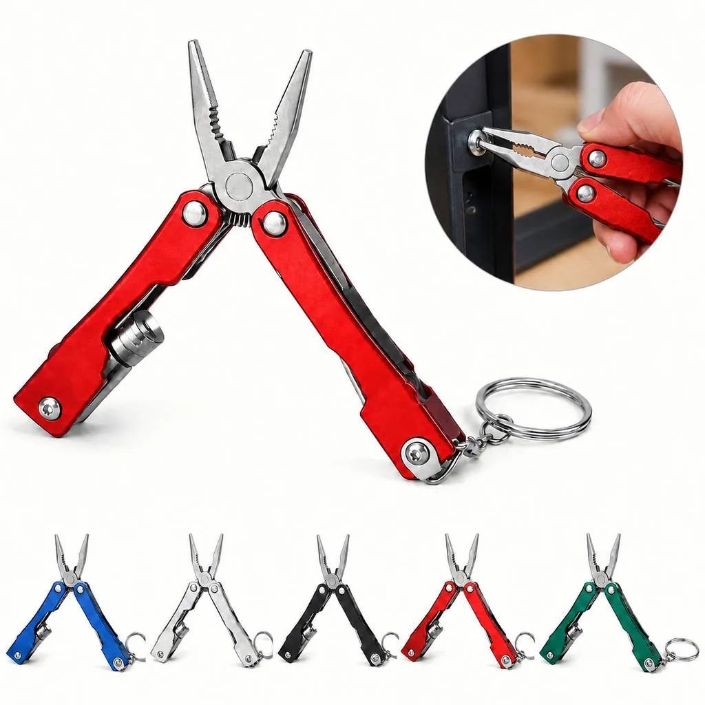 LED Light Pocket Multitool with Folding Pliers 2