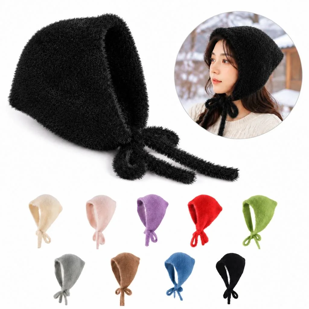 Soft Knit Fleece Neck Warmer Winter Head Scarf 2
