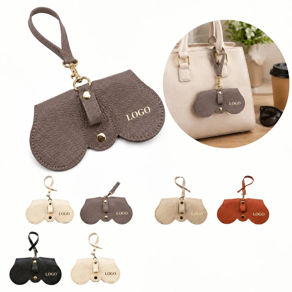 Compact PU Leather Glasses Case for Travel and Daily Storage