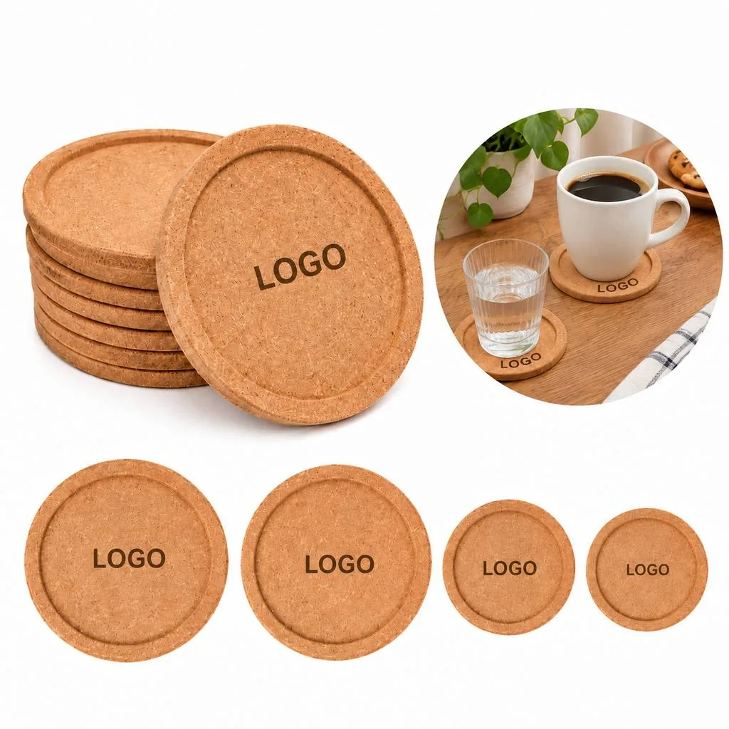 Natural Cork Insulated Coaster for Hot Drinks