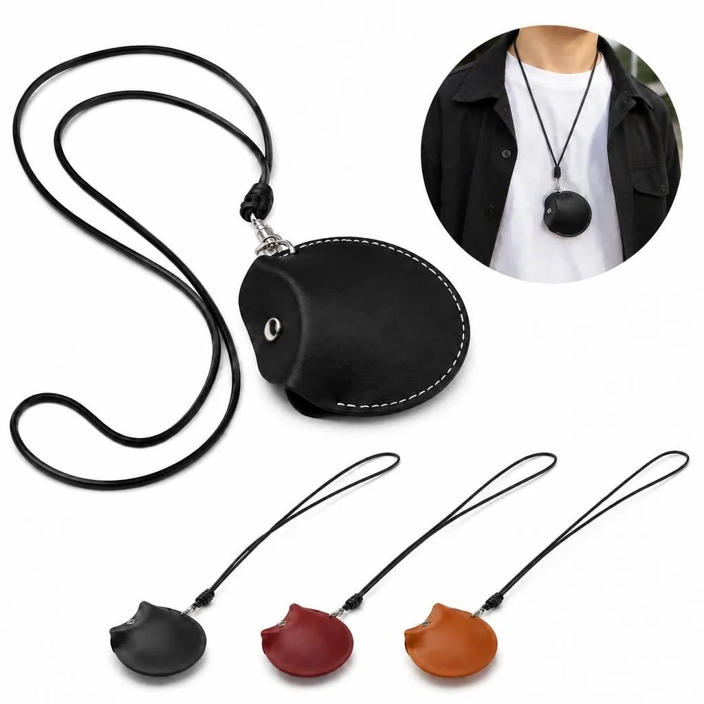 Wall Mounted Faux Leather Organizer Pouch with Hook 2