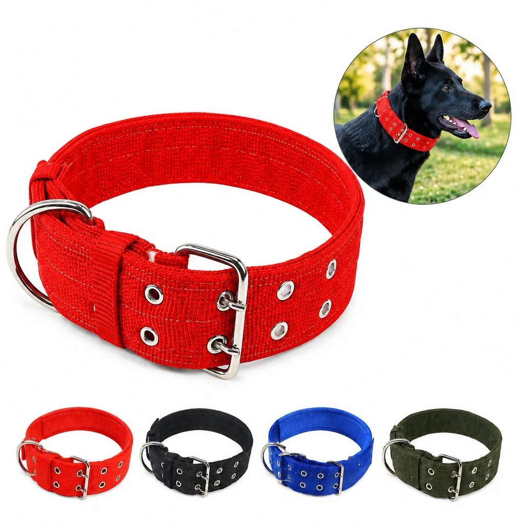 Adjustable Padded Dog Training Collar with Reflective 2