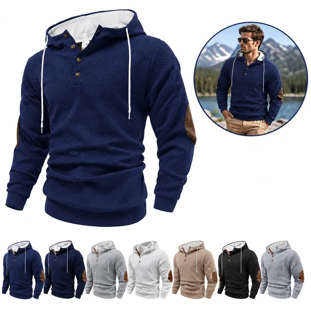 Winter Fleece-Lined Hoodie for Men Casual Warm 2