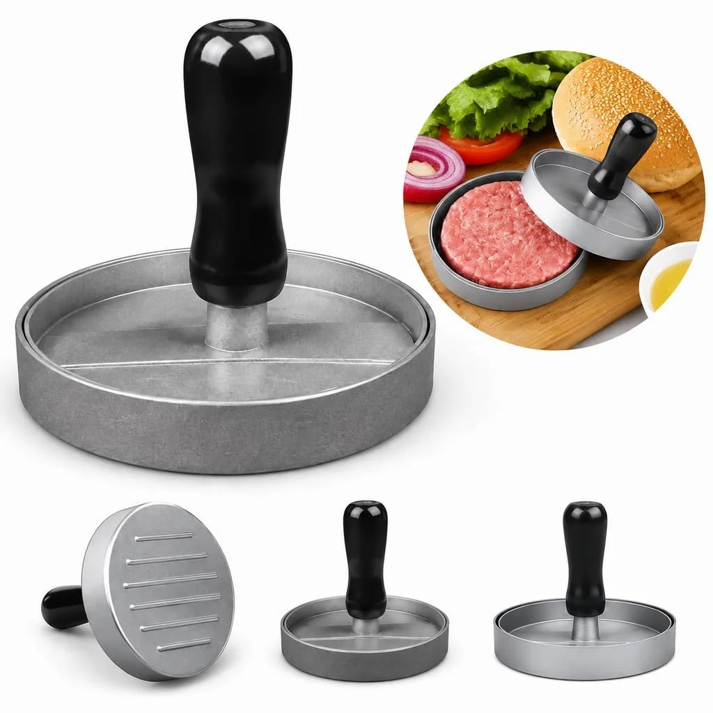 Burger Patty Maker Press Plate for Even Hamburger Patties 2