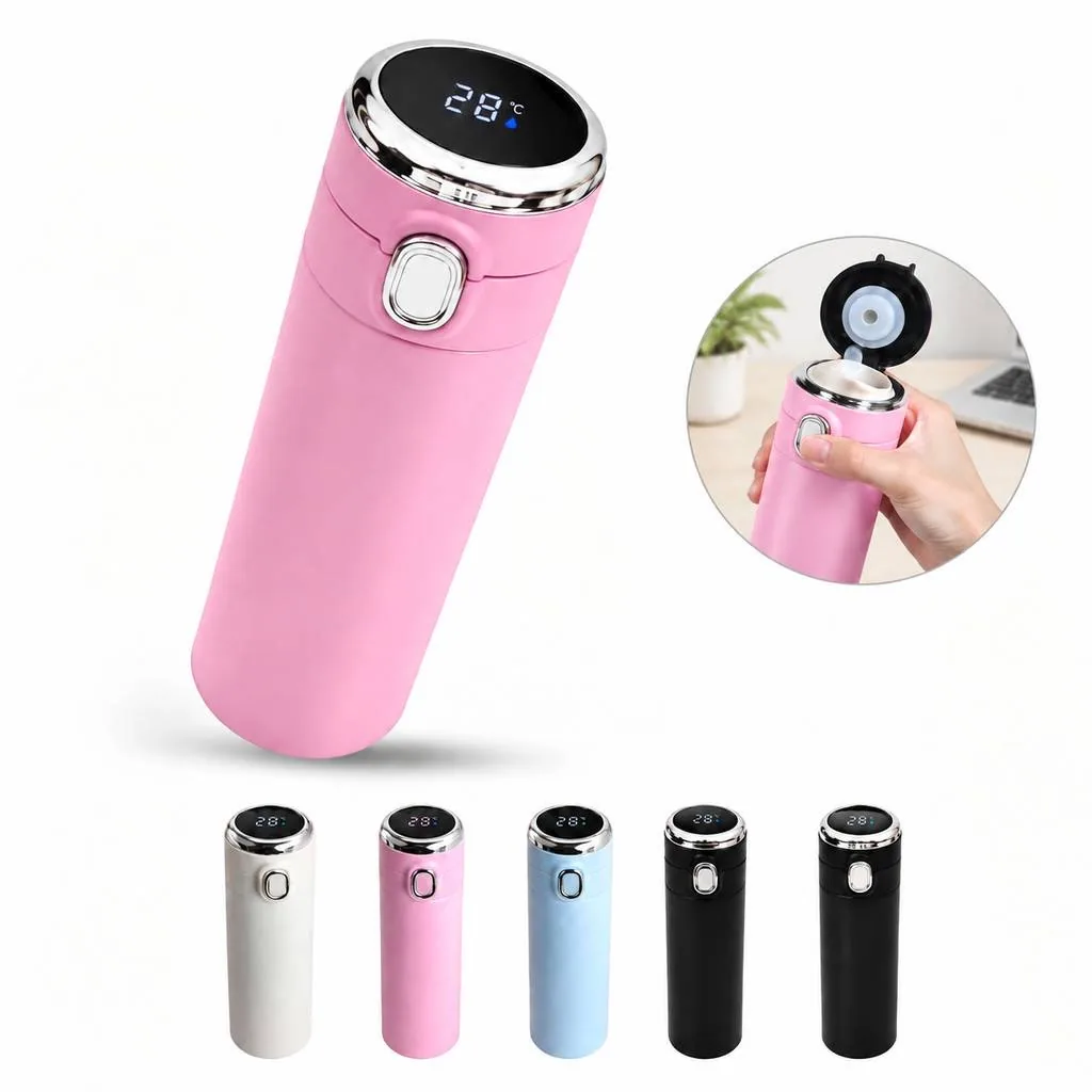 Vacuum Insulated Stainless Steel Cup with Temp Display 2