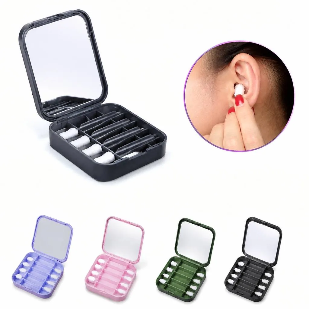 Portable Mirror Case Kit with Swab Storage Slots 2
