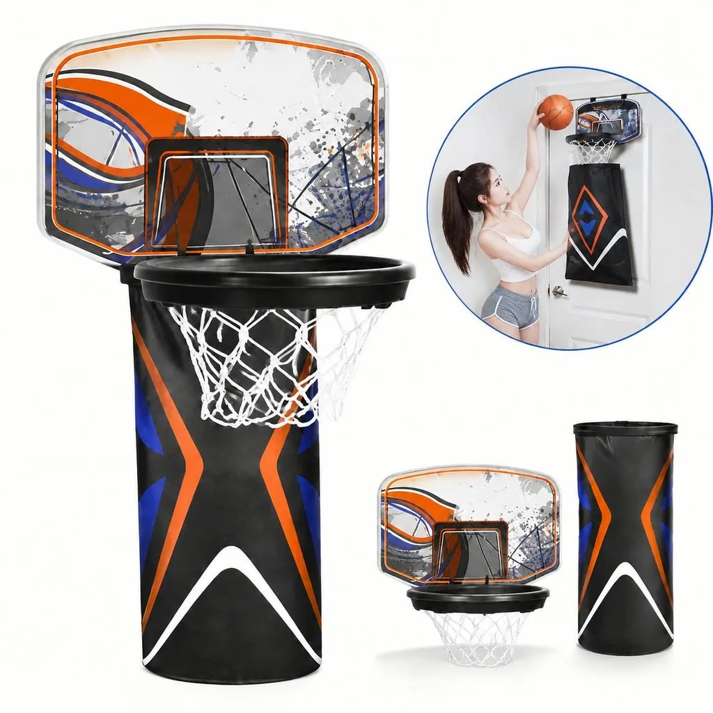 Over-the-Door Basketball Laundry Bag Kit 2