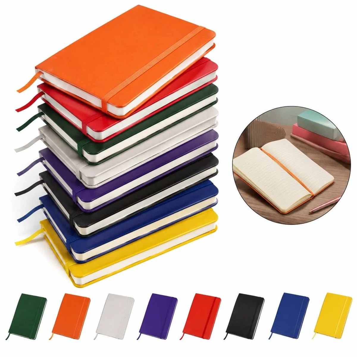 Classic PU Leather Lined Journal Notebook for Writing 2