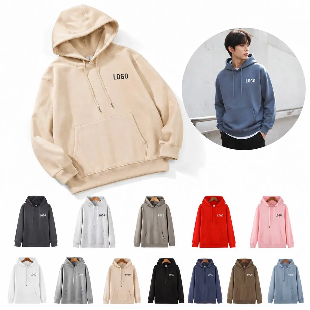 Unisex Warm Fleece Hoodie for Fall Winter