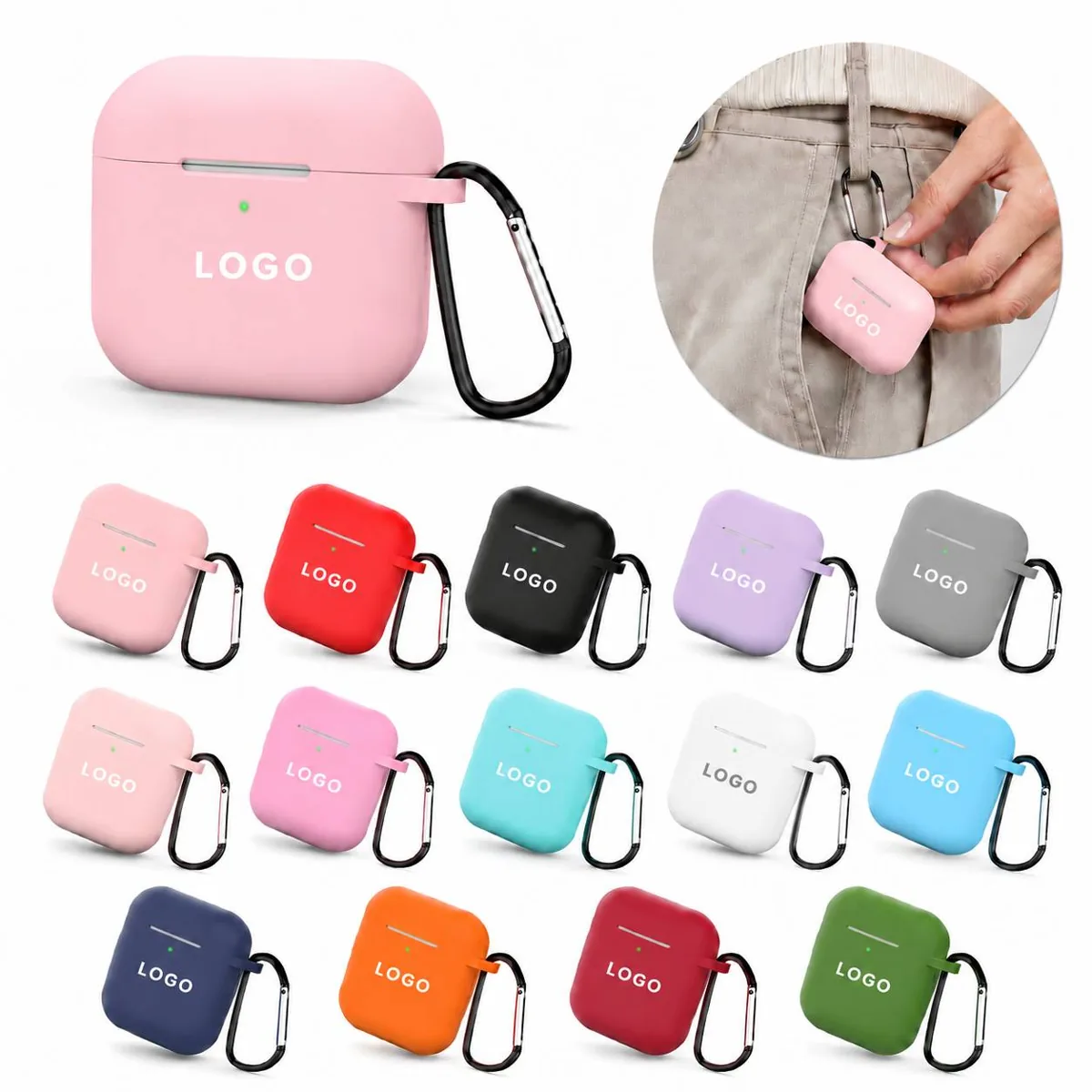 Protective Wireless Earbud Case, Shockproof Portable Design