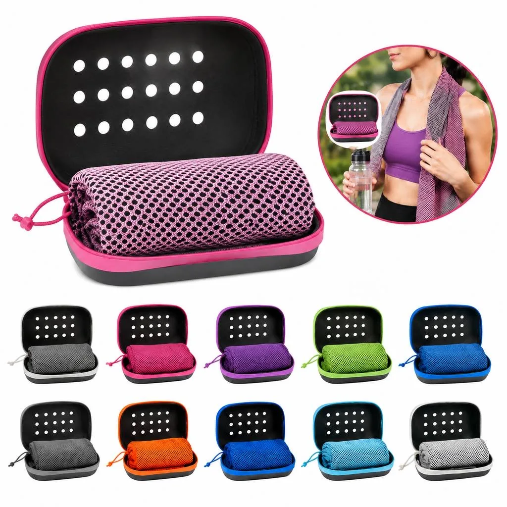 Quick-Dry Cooling Sports Towel for Gym with Storage Case 2