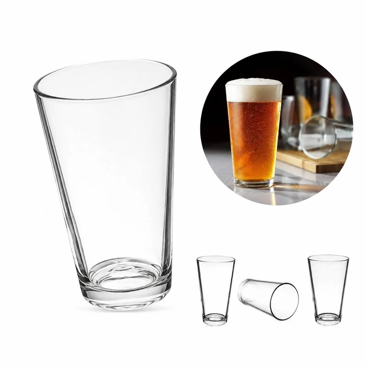 Personalized Engraved Clear Drinking Glass Tumbler 2