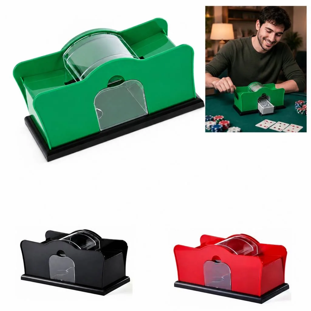 Hand Crank Card Shuffler for Poker and Blackjack 2