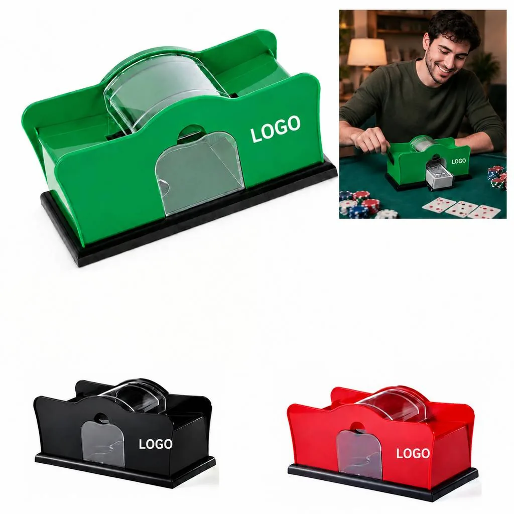 Hand Crank Card Shuffler for Poker and Blackjack