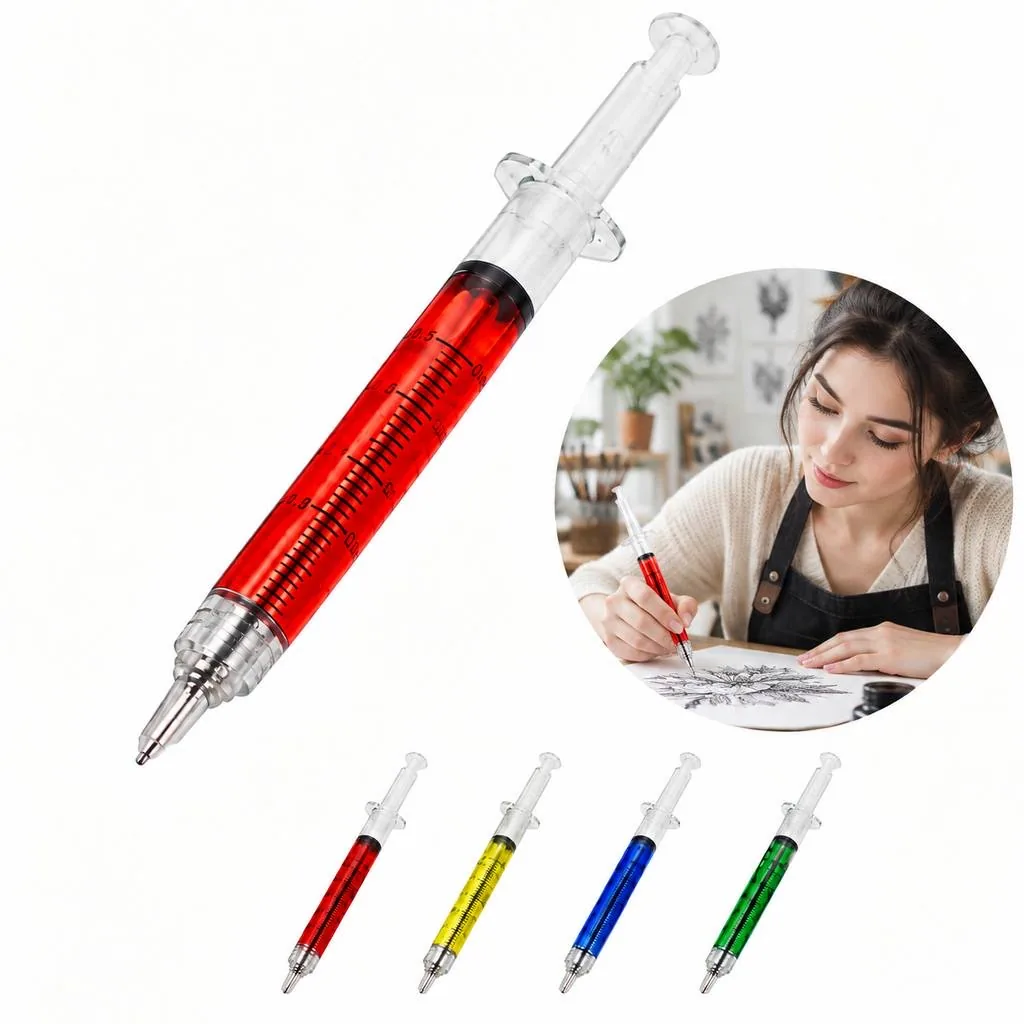 Refillable Fine Tip Syringe Style Ink Pen for Artists 2