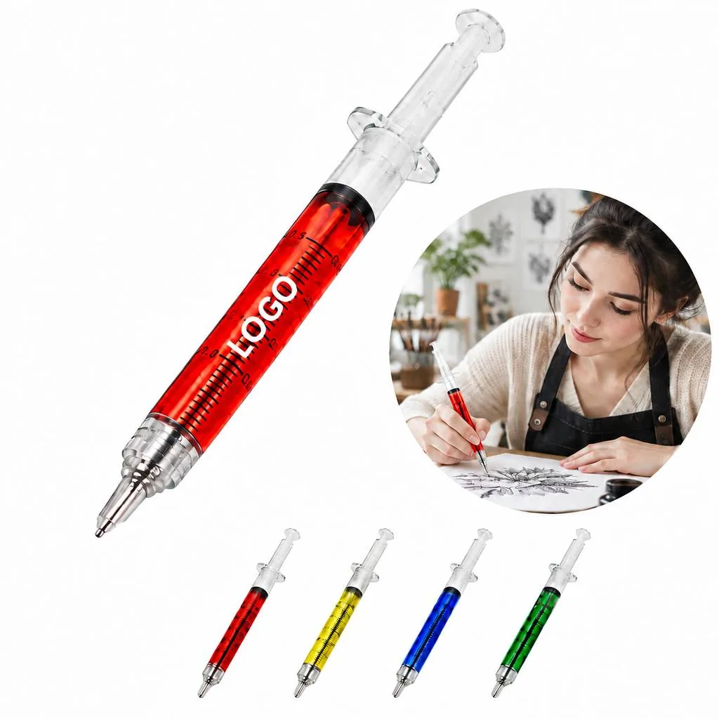 Refillable Fine Tip Syringe Style Ink Pen for Artists