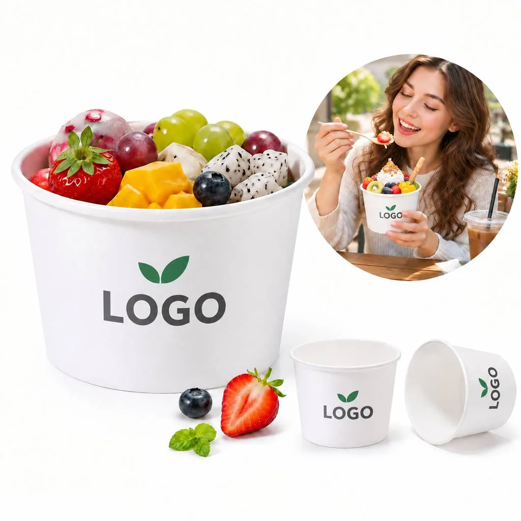 Personalized Food-Grade Paper Cups for Desserts