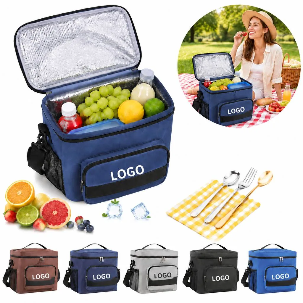 Insulated Aluminum Foil Lunch Bag Keeps Food Fresh