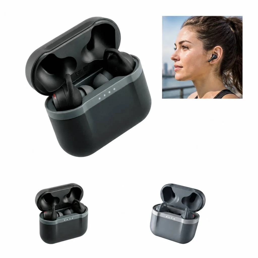 Wireless Bluetooth Earbuds with Charging Case and Touch 2