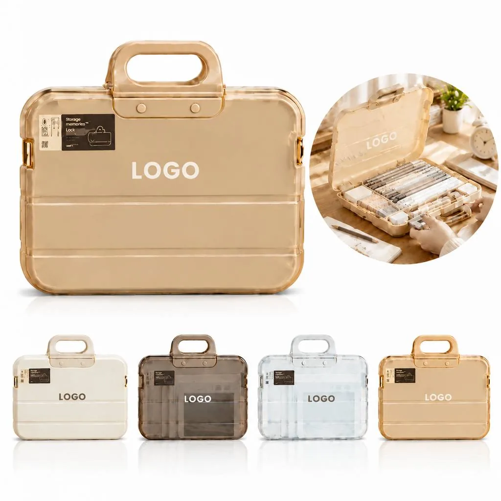 Portable A4 Document Organizer Bag with Zipper