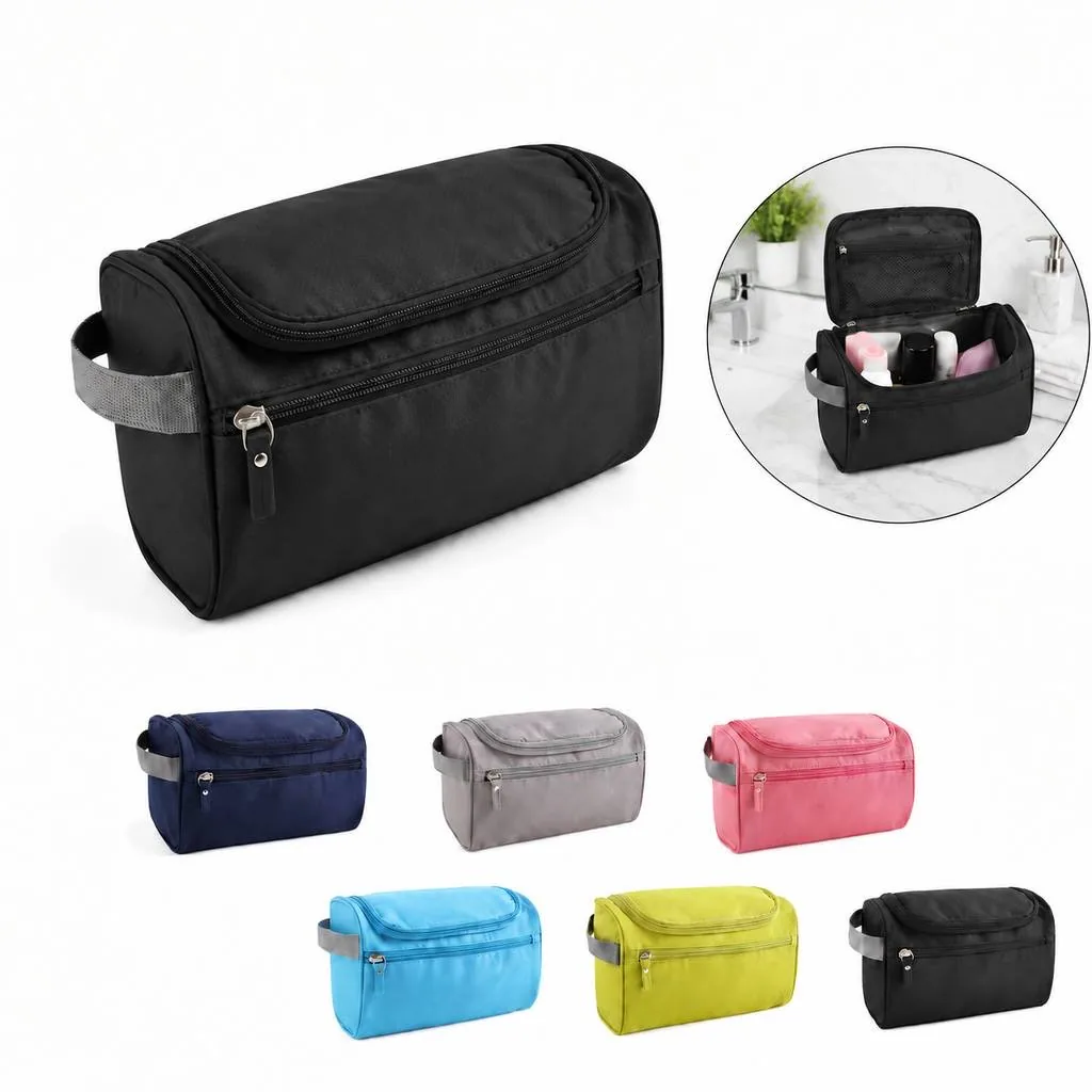 Water-Resistant Polyester Travel Toiletry Bag Organizer 2