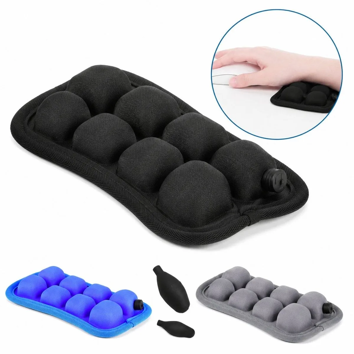 Cushioned Ergonomic Mouse Pad with Gel Wrist Support 2