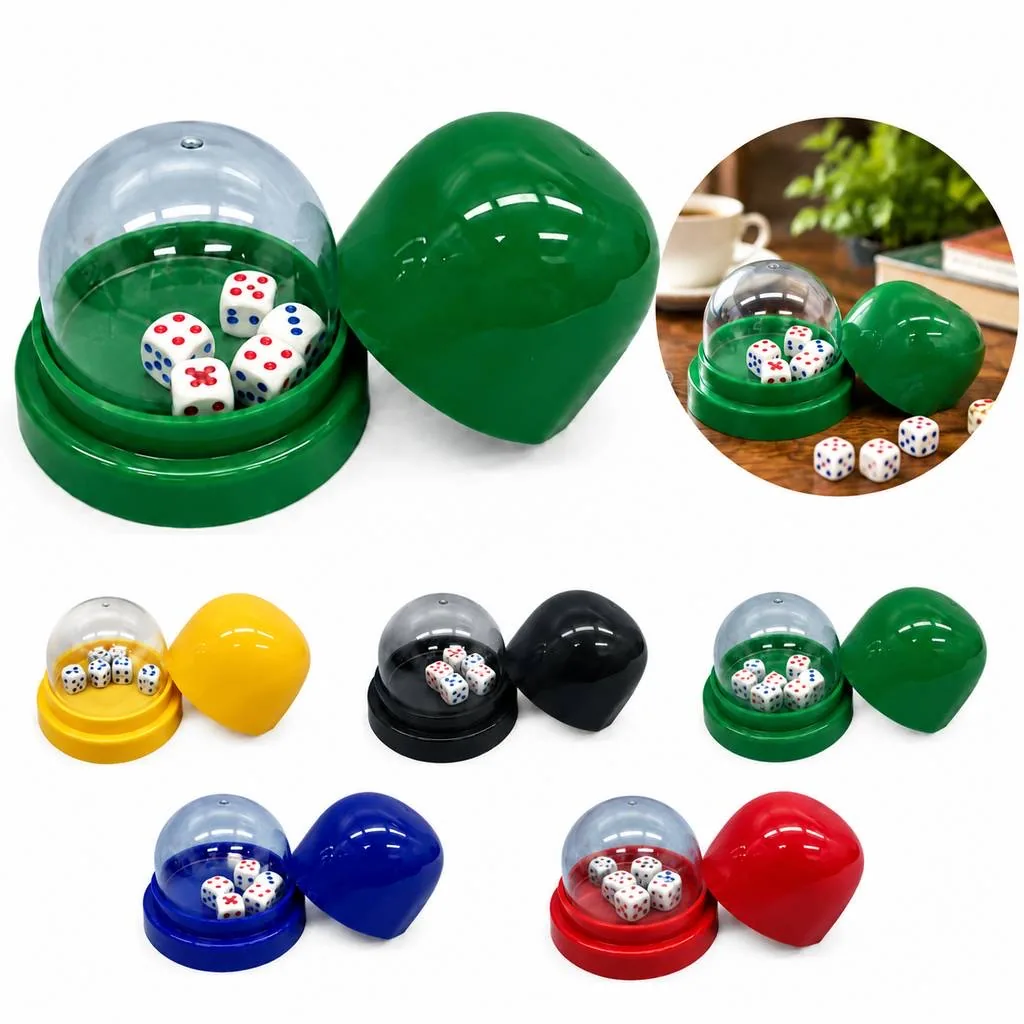 Shaking Dice Cup for Party Drinking Games, Transparent 2