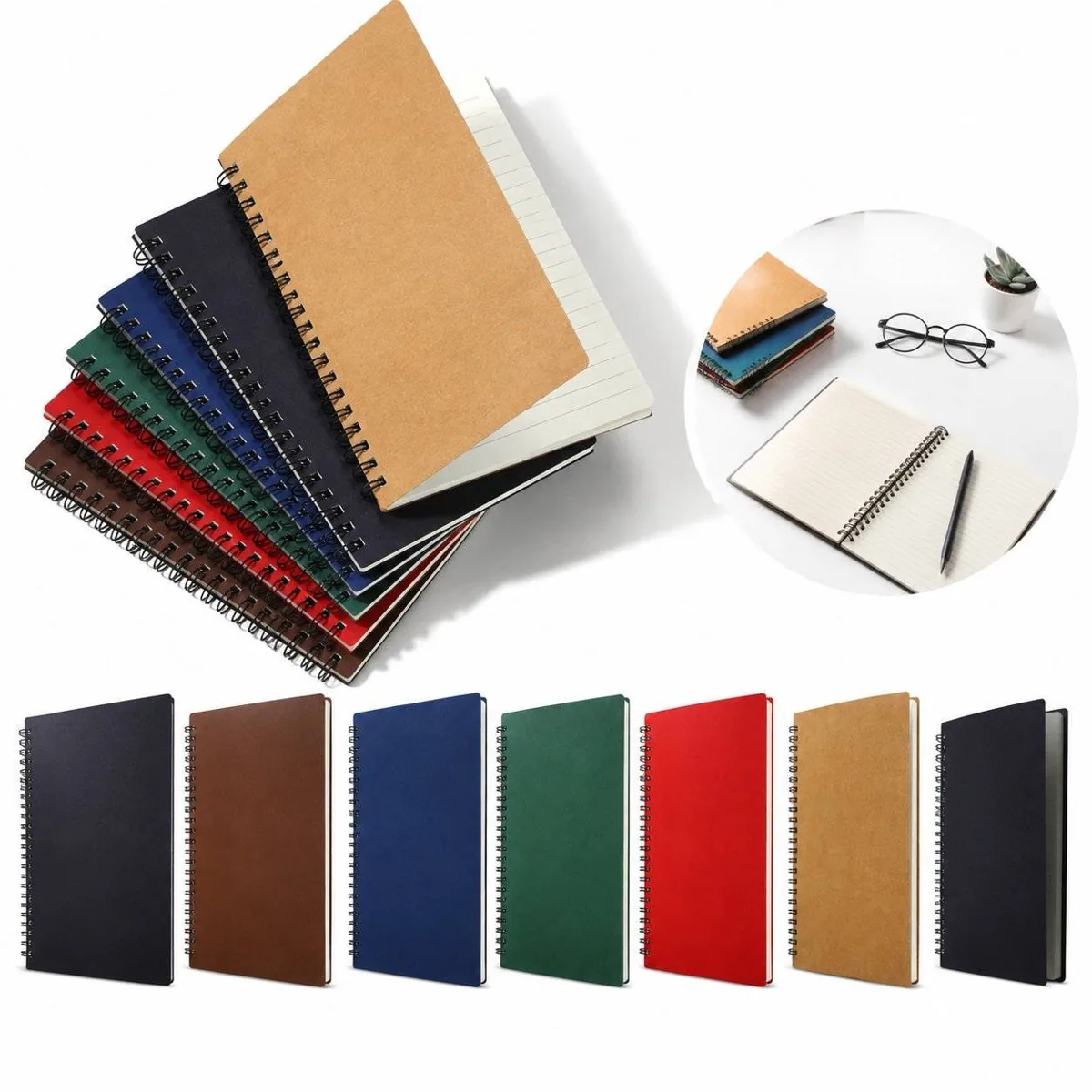 A5 Refillable Spiral Notebook with Custom Cover 2