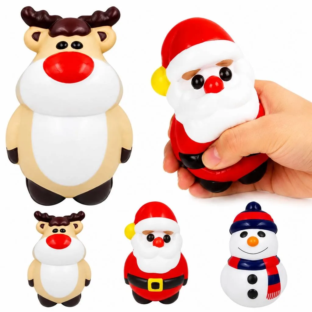 Holiday Theme Soft Rebound Squeeze Toy for Stress Relief 2