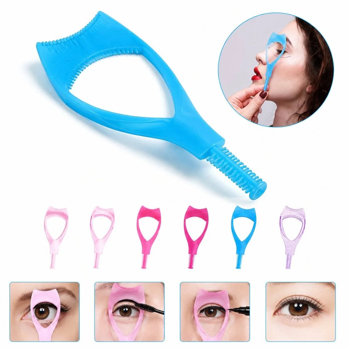 Dual-Ended Lash Guard Comb for Clean Mascara Application 2