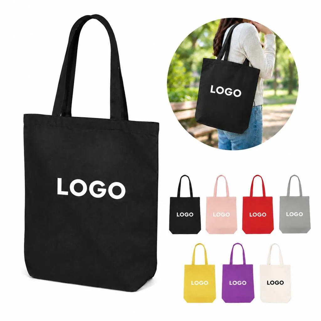 Reusable Natural Cotton Canvas Grocery Shopping Tote