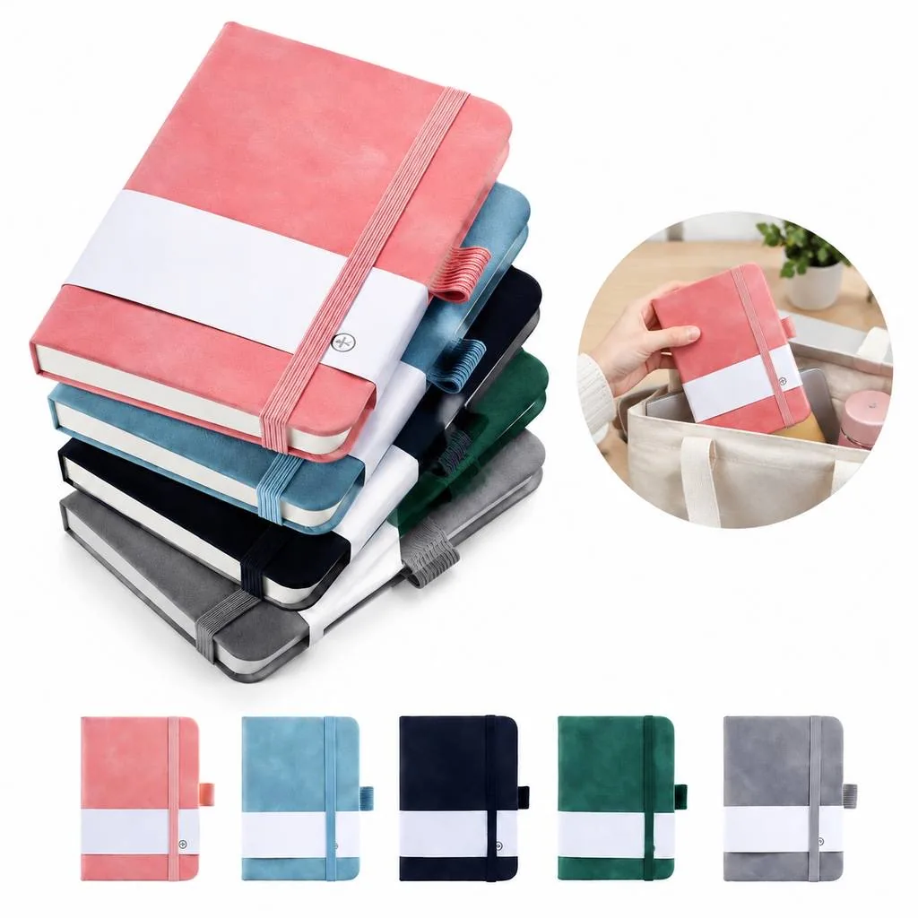 Compact Pocket Notebook with Durable Leather Cover 2