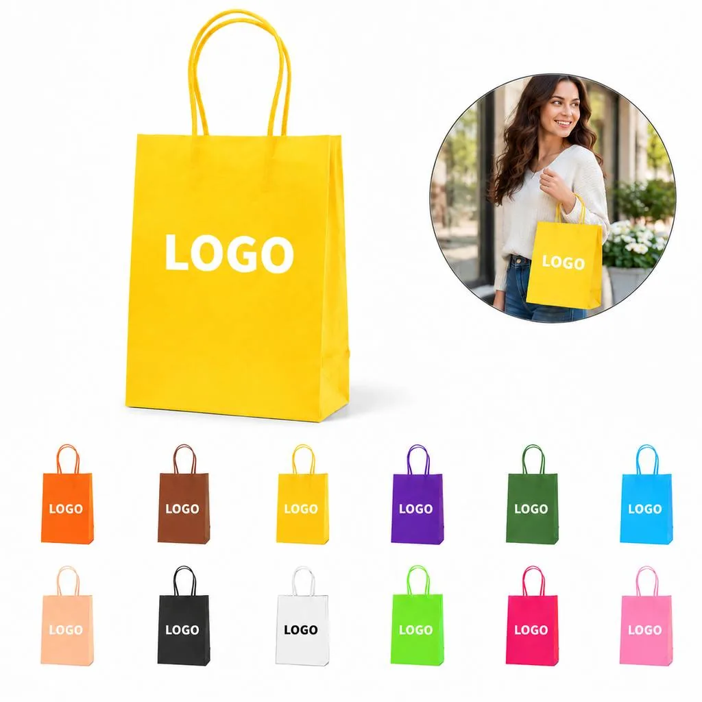 Recyclable Kraft Paper Retail Shopping Bag